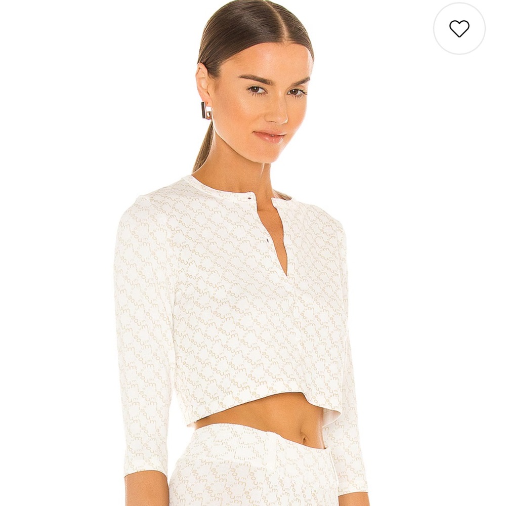 Miaou White Patterned Blouse